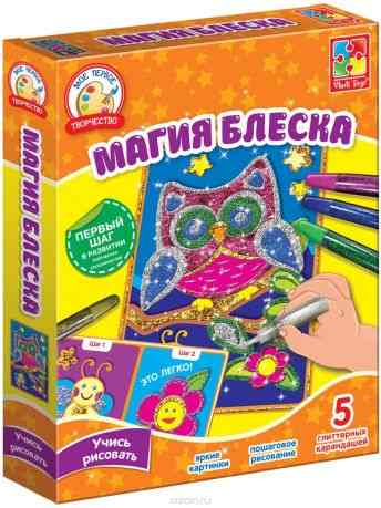 VLADI TOYS Набор для творчества Магия блеска Сова