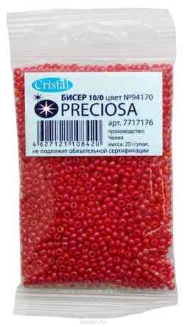 Бисер "Preciosa" непрозрачный радужный, 10/0, 20 г. 331-19001-10/0-94170