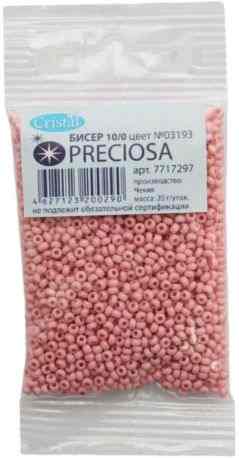 Бисер "Preciosa" мелованный, 10/0, 20 г. 331-19001-10/0-03193