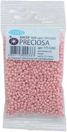 Бисер Preciosa "Ассорти", непрозрачный, глянцевый, цвет: розовый (03293), 10/0, 20 г