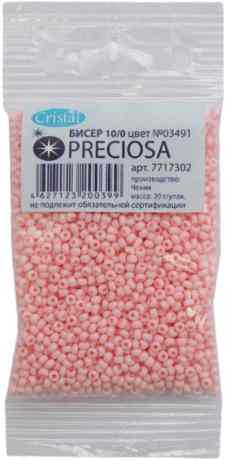 Бисер "Preciosa" мелованный, 10/0, 20 г. 331-19001-10/0-03491