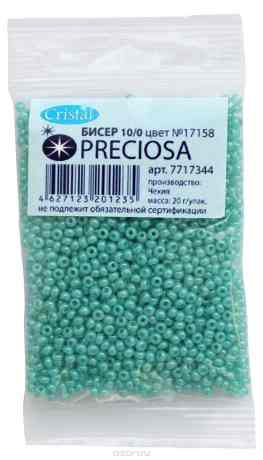 Бисер "Preciosa" алебастр, 10/0, 20 г. 331-19001-10/0-17158