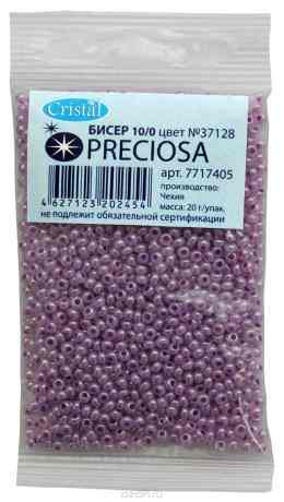 Бисер "Preciosa" алебастр, 10/0, 20 г. 331-19001-10/0-37128
