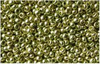 Бисер "Preciosa", непрозрачный, перламутровый, цвет: лимонный (18154), 10/0, 5 г