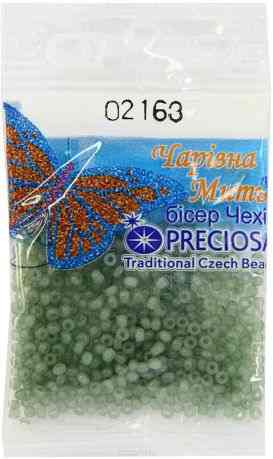 Бисер "Preciosa", полупрозрачный, цвет: мятный (02163), 10/0, 5 г