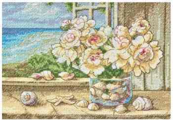 Набор для вышивания крестом Dimensions "У моря", 18 х 13 см