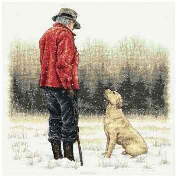 Набор для вышивания Dimensions "Лучший друг человека" 30 x 30 см. 35169-DMS