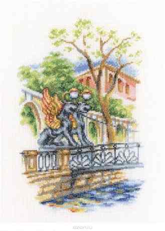 Набор для вышивания крестом РТО "Мосты Петербурга", 15 x 23 см. М538