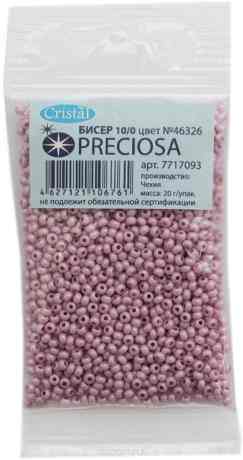 Бисер "Preciosa" жемчужный, 10/0, 20 г. 331-19001-10/0-46326