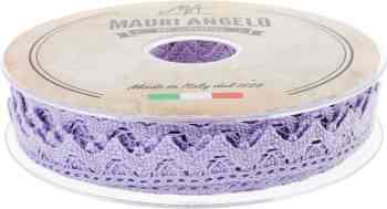 Лента кружевная "Mauri Angelo", цвет: сиреневый, 1,8 см х 20 м