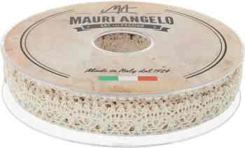 Лента кружевная "Mauri Angelo", цвет: бежевый, 1,8 см х 20 м. MR1038/1/E