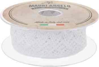 Лента кружевная "Mauri Angelo", цвет: белый, 4,1 см х 10 м
