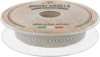 Лента декоративная "Mauri Angelo", цвет: бежевый, белый, 2 см х 10 м