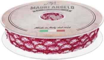 Лента кружевная "Mauri Angelo", цвет: красный, розовый, белый, 1,8 см х 20 м. MR8849/MC/4
