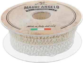 Лента кружевная "Mauri Angelo", цвет: белый, бежевый, 2 см х 10 м. MR897Z169/E