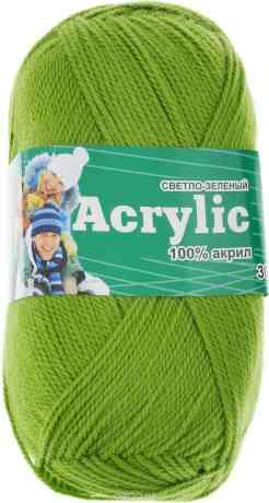 Пряжа Астра "Акрил", цвет: зеленый, 300 м, 100 г, 3 шт