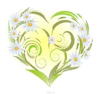 Набор для вышивания лентами Матренин Посад "Ромашки-сердце", 15 х 14 см