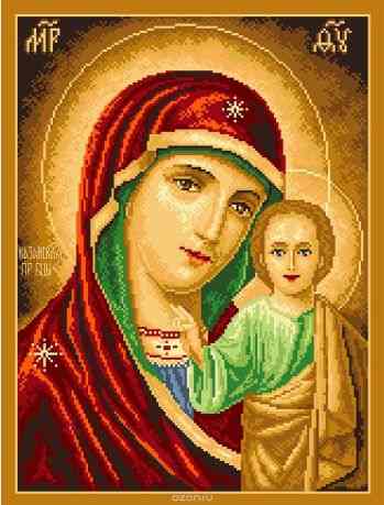 Набор для вышивания крестом Матренин Посад "Казанская Богородица", 29 х 39 см