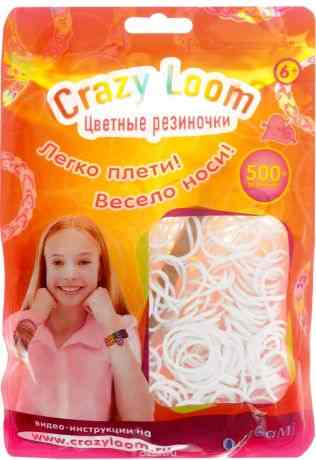 Оригами Набор резиночек Crazy Loom цвет белый 500 шт