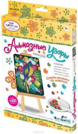 Чудо-творчество Картина мозаикой Попугай