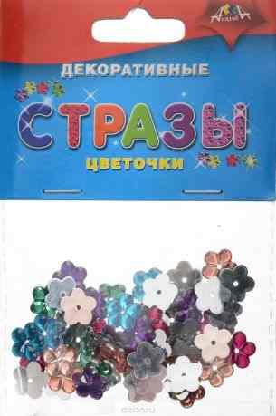 Апплика Набор для творчества Стразы Цветочки