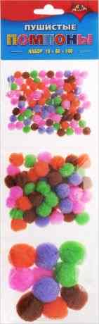 Апплика Набор для творчества Пушистые помпоны 160 шт