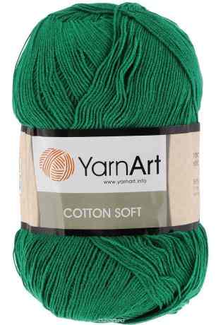 Пряжа для вязания YarnArt "Cotton Soft", цвет: зеленый (52), 600 м, 100 г, 5 шт