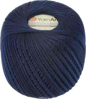 Пряжа для вязания YarnArt "Violet", цвет: темно-синий (0066), 282 м, 50 г, 6 шт
