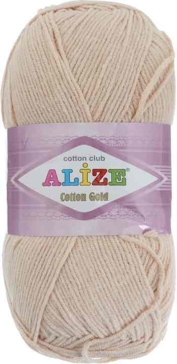 Пряжа для вязания Alize "Cotton Gold", цвет: светло-кремовый (67), 330 м, 100 г, 5 шт