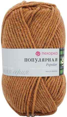 Пряжа Пехорка "Популярная", 100 г, 133 м, цвет: 791 меланж, листопад. 360031