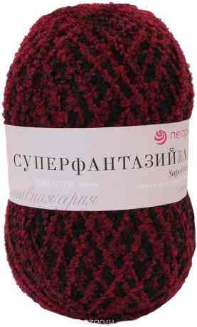 Пряжа для вязания Пехорка "Суперфантазийная", цвет: бордовый, черный (724 М), 830 м, 360 г