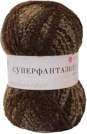 Пряжа для вязания Пехорка "Суперфантазийная", цвет: бежевый, коричневый (786М), 360 г, 830 м