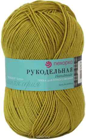 Пряжа Пехорка "Рукодельная", цвет: золотистая олива (33), 175 м, 50 г, 5 шт
