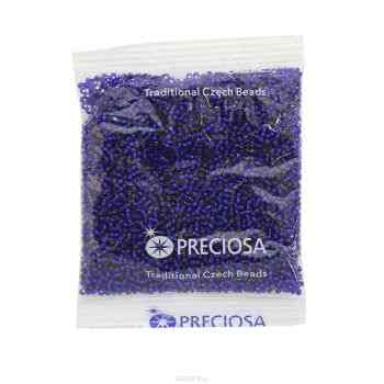 Бисер Preciosa "Ассорти", непрозрачный, цвет: синий (12), 10/0, 50 г