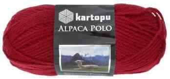 Пряжа для вязания Kartopu "Alpaca Polo", цвет: рубиновый (К122), 120 м, 100 г, 5 шт