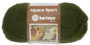 Пряжа для вязания Kartopu "Alpaca Sport" , цвет: зеленый (К411), 260 м, 100 г, 5 шт