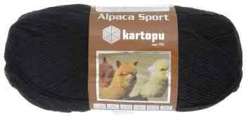 Пряжа для вязания Kartopu "Alpaca Sport" , цвет: черный (К940), 260 м, 100 г, 5 шт