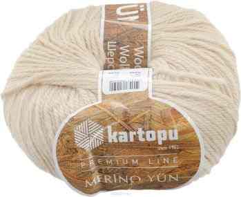 Пряжа для вязания Kartopu "Merino Yun", цвет: светло-бежевый (K838), 170 м, 100 г, 5 шт