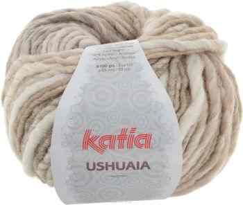 Пряжа для вязания Katia "Ushuaia", цвет: бежевый, белый (600), 85 м, 100 г