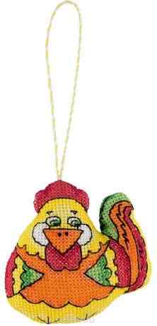 Набор для вышивания крестом Panna "Игрушка. Петушок", 9 х 9 см