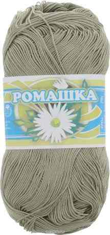 Нитки вязальные "Ромашка", хлопчатобумажные, цвет: серо-бежевый (6604), 320 м, 75 г, 4 шт