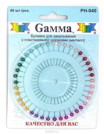 Булавки для шитья Gamma "Ромашка", 40 шт