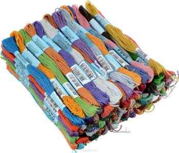 Набор ниток мулине Gamma "Ассорти №6", 8 м, 100 шт