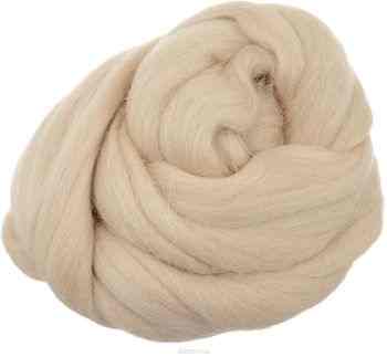 Шерсть для валяния "Gamma", полутонкая, цвет: песочный (0190), 50 г