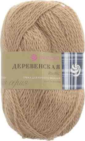 Пряжа для вязания Пехорка "Деревенская", цвет: лама (337), 250 м, 100 г, 10 шт
