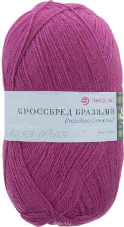 Пряжа для вязания Пехорка "Народная", цвет: малиновый (439), 220 м, 100 г, 5 шт
