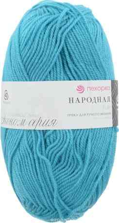 Пряжа для вязания Пехорка "Народная", цвет: бирюза (583), 220 м, 100 г, 5 шт
