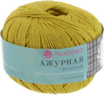 Пряжа для вязания Пехорка "Ажурная", цвет: крокус (74), 280 м, 50 г, 10 шт