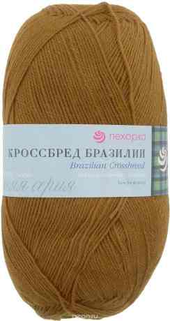 Пряжа для вязания Пехорка "Народная", цвет: горчица (447), 220 м, 100 г, 5 шт