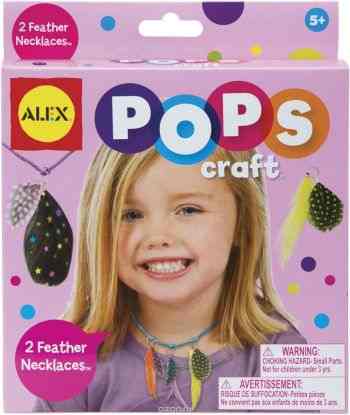 Alex Набор для творчества Pops Craft Ожерелья с цветными перышками